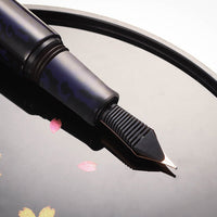 Hirota Urushi - Kara Nuri - Murasaki Fountain Pen - Wancher Pen