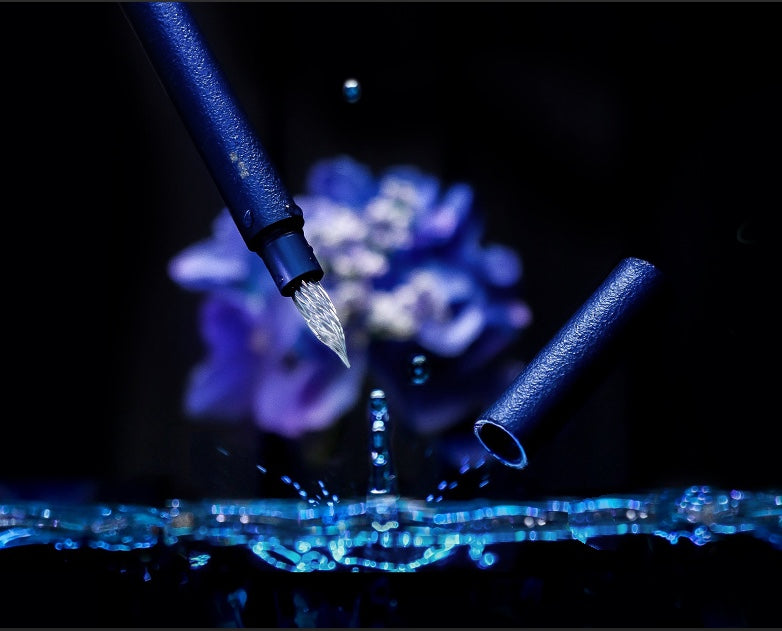 しずく・ガラスニブ万年筆・ブルームーン Fountain Pen | ワンチャー