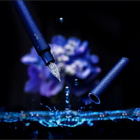 しずくガラスニブ万年筆ブルームーン Fountain Pen - Wancher ワンチャー