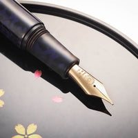 Hirota Urushi - Kara Nuri - Murasaki Fountain Pen - Wancher Pen