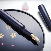 Hirota Urushi - Kara Nuri - Murasaki Fountain Pen - Wancher Pen