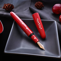 象嵌 紅葉・漆・朱 Fountain Pen - Wancher ワンチャー