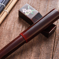 世界万年筆・福州漆・赤溜塗 Fountain Pen - Wancher ワンチャー