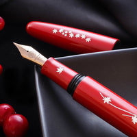 象嵌 紅葉・漆・朱 Fountain Pen - Wancher ワンチャー