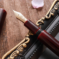 世界万年筆・福州漆・赤溜塗 Fountain Pen - Wancher ワンチャー