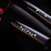 象嵌 紅葉・漆・黒 Fountain Pen - Wancher ワンチャー