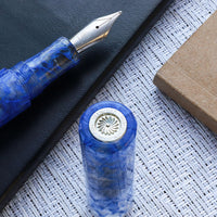 カレイド万年筆・ブルーマーブル・風雲 Fountain Pen - Wancher ワンチャー