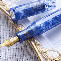 カレイド万年筆・ブルーマーブル・風雲 Fountain Pen - Wancher ワンチャー