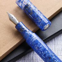 カレイド万年筆・ブルーマーブル・風雲 Fountain Pen - Wancher ワンチャー