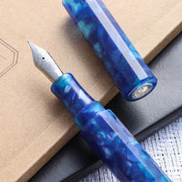 カレイド万年筆・ディープブルー・海波 Fountain Pen - Wancher ワンチャー