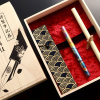 しずくガラスニブ万年筆 地球 Fountain Pen - Wancher ワンチャー