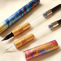 しずく・ガラスニブ万年筆・ 地球 Fountain Pen - Wancher ワンチャー