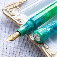 カレイド万年筆・グリーン・紫水 Fountain Pen - Wancher ワンチャー