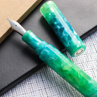 カレイド万年筆・グリーン・紫水 Fountain Pen - Wancher ワンチャー