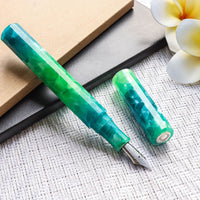 カレイド万年筆・グリーン・紫水 Fountain Pen - Wancher ワンチャー