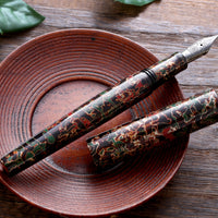 世界万年筆・津軽塗・黒上げ Fountain Pen - Wancher ワンチャー