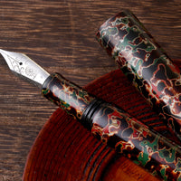 世界万年筆・津軽塗・黒上げ Fountain Pen - Wancher ワンチャー