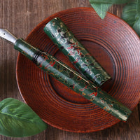 世界万年筆・津軽塗・緑上げ Fountain Pen - Wancher ワンチャー