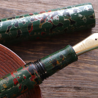 世界万年筆・津軽塗・緑上げ Fountain Pen - Wancher ワンチャー