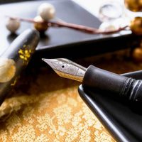 季映万年筆・夜桜・黒 Fountain Pen - Wancher ワンチャー