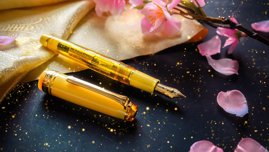 Wancher x Sailor プロフェッショナルギアスリム14金「梅花の歌