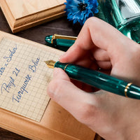 プロフィット21ターコイズブルー Fountain Pen - Wancher ワンチャー