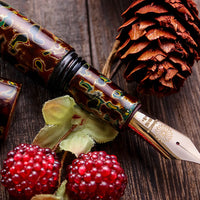 世界万年筆・津軽塗・呂上げ Fountain Pen - Wancher ワンチャー