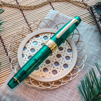 キングプロフェッショナルギア21金ターコイズブルー Fountain Pen - Wancher ワンチャー