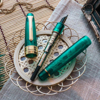 キングプロフェッショナルギア21金ターコイズブルー Fountain Pen - Wancher ワンチャー