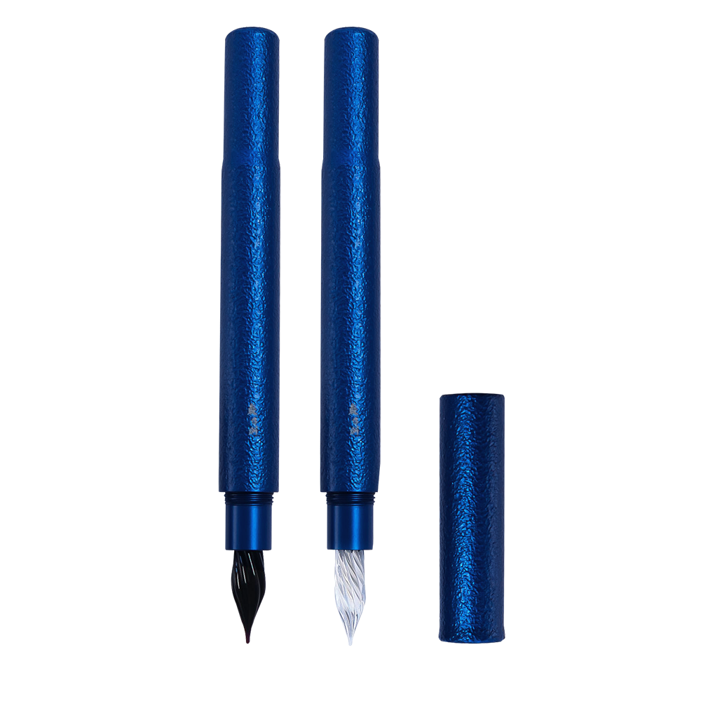 しずく・ガラスニブ万年筆・ブルームーン Fountain Pen | ワンチャーペン Wancher