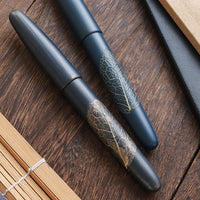 季映万年筆・紺漆・つばき Fountain Pen - Wancher ワンチャー