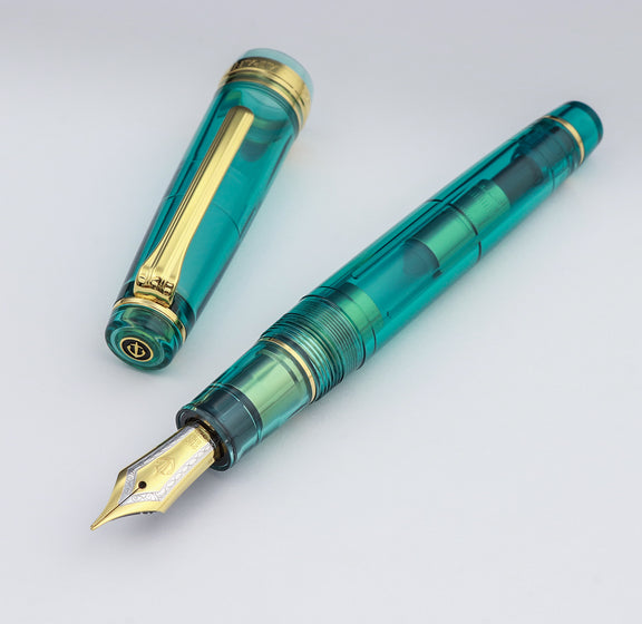 プロフェッショナルギア21金・アクアブルー Fountain Pen - Wancher ワンチャー