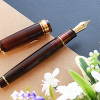 プロフェッショナルギア21金・モカブラウン Fountain Pen - Wancher ワンチャー