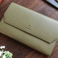 12本用ペンポートフォリオ ・オリーブグリーン Pen Pouch - Wancher ワンチャー