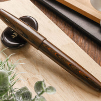 誠エボナイト・マーブルブラウン Fountain Pen - Wancher ワンチャー