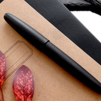 誠エボナイト・マットブラック Fountain Pen - Wancher ワンチャー