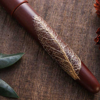 季映万年筆・赤溜塗・つばき Fountain Pen - Wancher ワンチャー