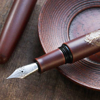 季映万年筆・赤溜塗・つばき Fountain Pen - Wancher ワンチャー