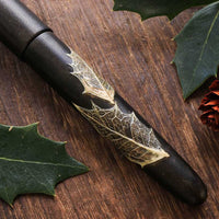 季映万年筆・黒漆・ひいらぎ Fountain Pen - Wancher ワンチャー