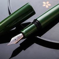 誠漆・緑 Fountain Pen - Wancher ワンチャー