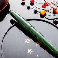 誠漆・緑 Fountain Pen - Wancher ワンチャー