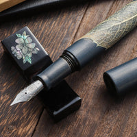 季映万年筆・ダークブルー・ひいらぎ Fountain Pen - Wancher ワンチャー