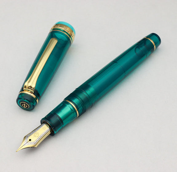 プロフェッショナルギア21金・ターコイズブルー Fountain Pen - Wancher ワンチャー