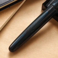 誠エボナイト・マーブルブルー Fountain Pen - Wancher ワンチャー