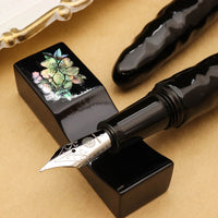 会津漆・亀甲塗り・緑溜塗 Fountain Pen - Wancher ワンチャー