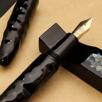 会津漆・亀甲塗り・緑溜塗 Fountain Pen - Wancher ワンチャー