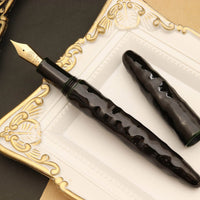 会津漆・亀甲塗り・緑溜塗 Fountain Pen - Wancher ワンチャー