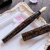 世界万年筆・犀皮漆・黒上げ Fountain Pen - Wancher ワンチャー