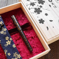 世界万年筆・犀皮漆・黒上げ Fountain Pen - Wancher ワンチャー