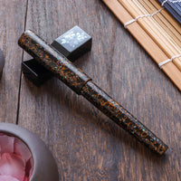 世界万年筆・犀皮漆・黒上げ Fountain Pen - Wancher ワンチャー